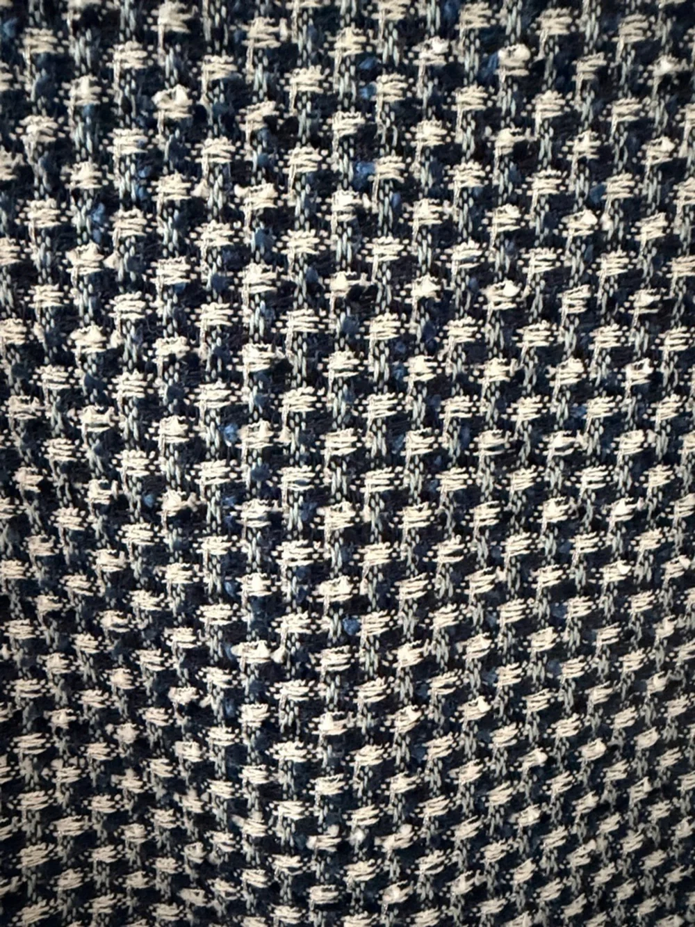 kate spade navy and white tweed blazer